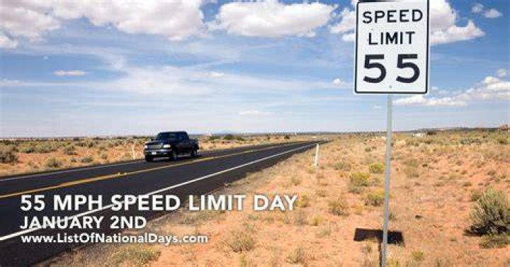 55 mph Speed Limit Day (2nd January) Days Of The Year
