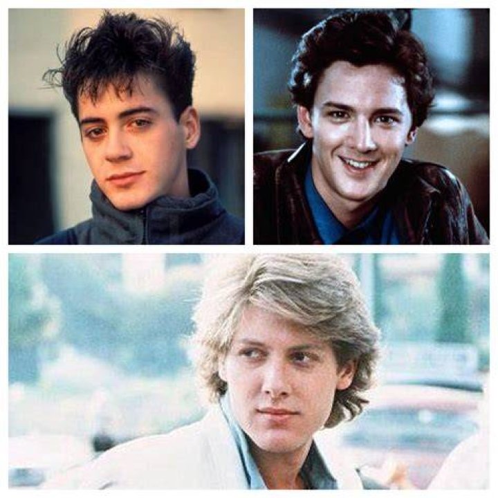 80&rsquo;s movie heart throbs! Robert Downey Jr. , Andrew McCarthy and James