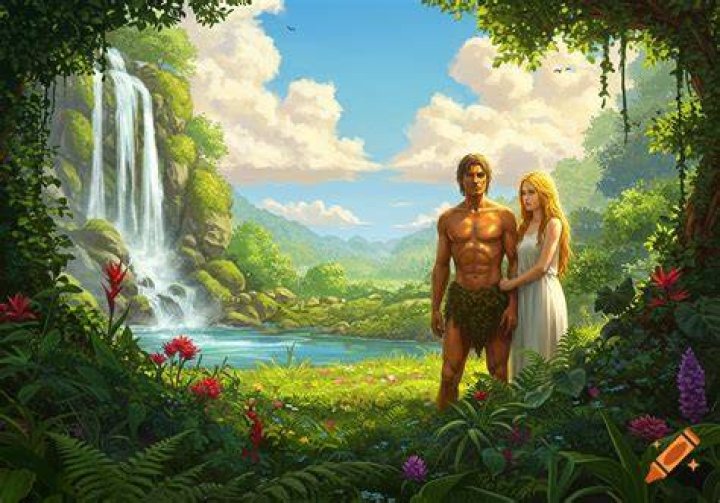 Adam And Eve Illustration High Resolution Stock Photography and Images