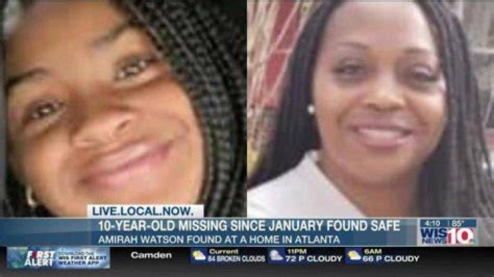 Amirah Watson, missing South Carolina girl, found safe in