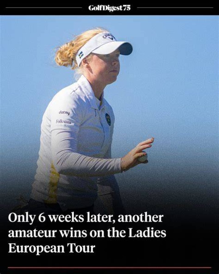 Aussie amateur wins Ladies European Tour event by wide margin