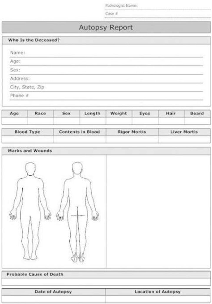 Autopsy Report Case 13