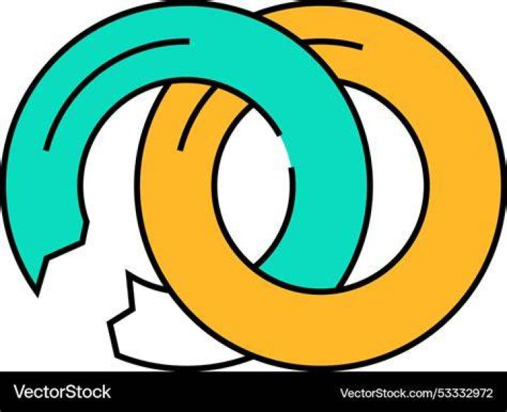 Broken ring color icon Royalty Free Vector Image