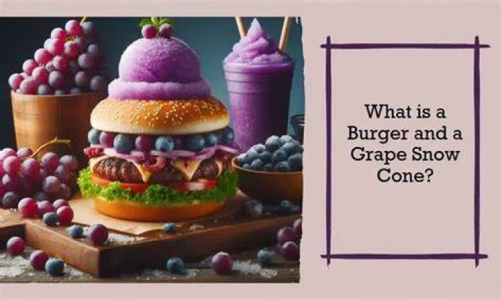 Burger And A Grape Snow Cone Meaning SeannShania