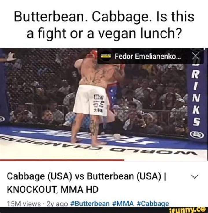 Cabbage (USA) vs Butterbean (USA) KNOCKOUT, MMA HD YouTube