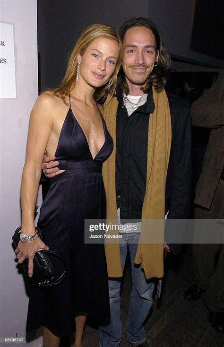 Carolyn Murphy and Brandon Boyd of Incubus, with her daughter Dylan