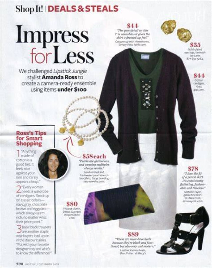 Deals and Steals InStyle Magazine Subscription 5 (save 92