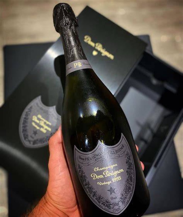 Dom P&eacute;rignon Champagne Bottle Held By James Remar As Richard Wright In