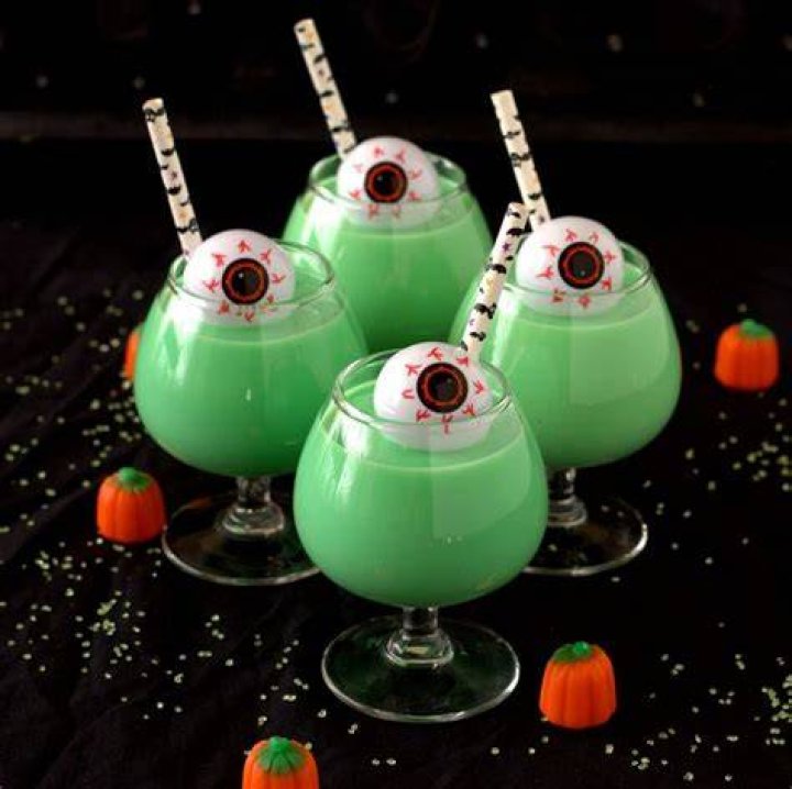 goblin smoothie Halloween drinks kids, Diy halloween drinks, Fun
