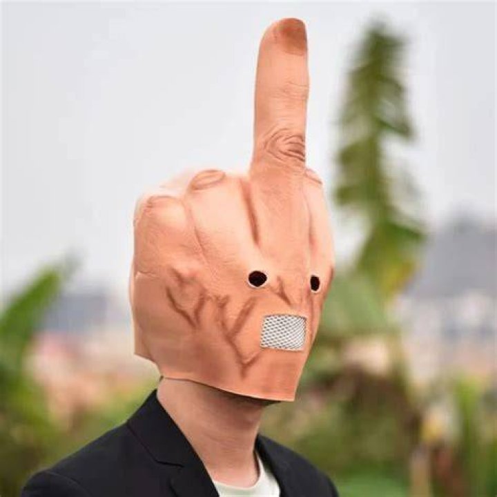 halloween mask finger down the throat in 2020 Mask, Silly pictures