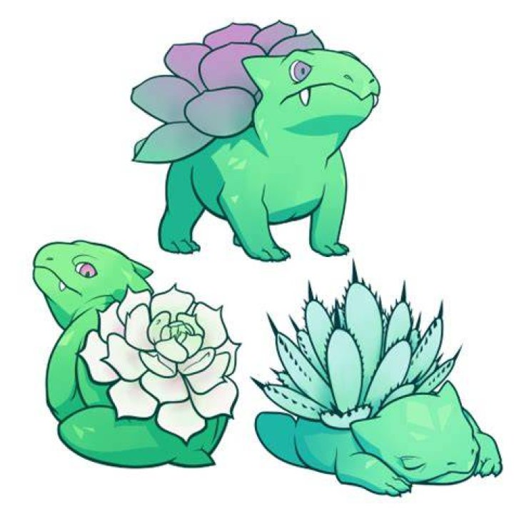 hauvatiaeneSucculent Ivysaurs! do I draw succulents too often? maybe