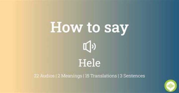 How to Pronounce hele American English YouTube