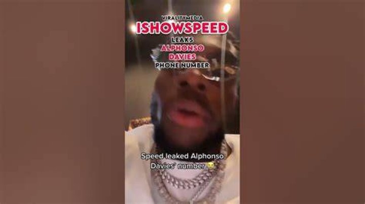 IShowSpeed Leaks Alphonso Davies Phone Number!😱 YouTube