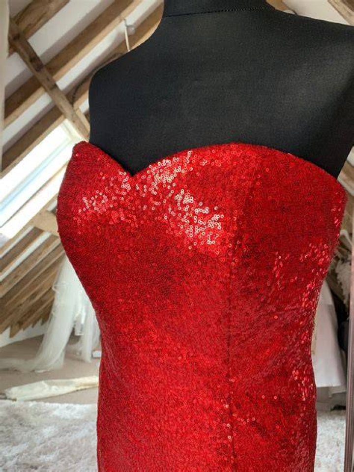 Jessica Rabbit red sequin dress plus size Virginie Grossat Blog
