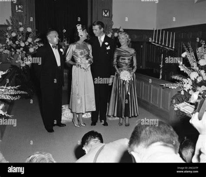 Jimmy Stewart&rsquo;s wedding, August 9, 1949 Hollywood wedding, Old