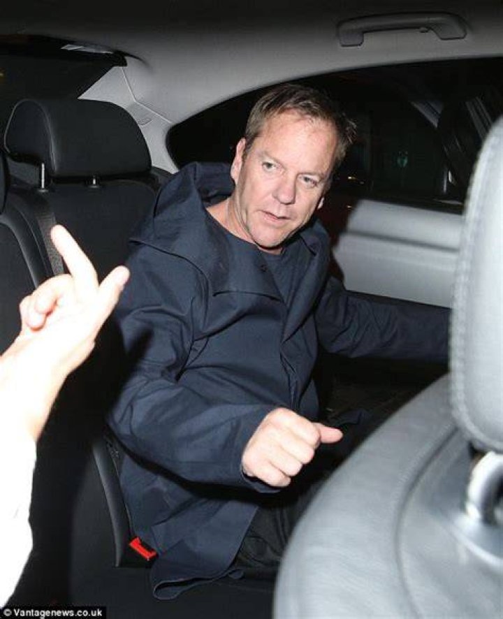 Kiefer Sutherland denies drinking problem after partying in London