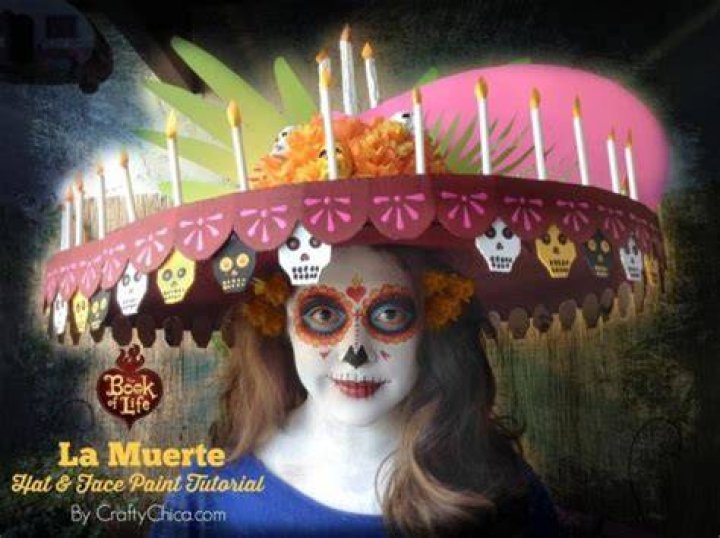 La Muerte Hat & Face Paint Tutorial Book of life