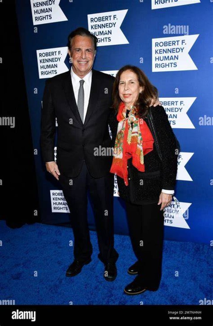 Michael Beschloss, left, and wife Afsaneh Mashayekhi Beschloss attend the Robert F. Kennedy