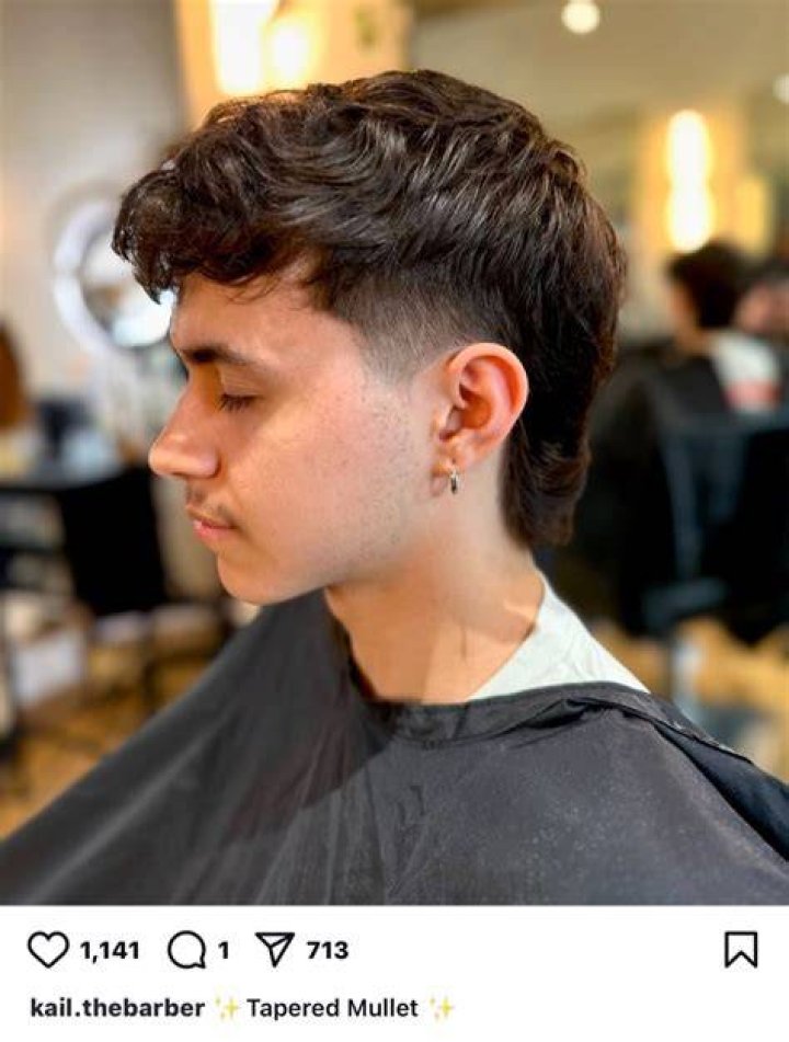 Modern Mullet Haircut with Tapered Sides