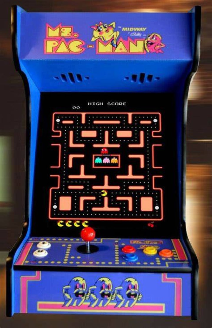 Ms. PacMan (Pacman) Dedicated Arcade Marquee 23" x 9" Arcade