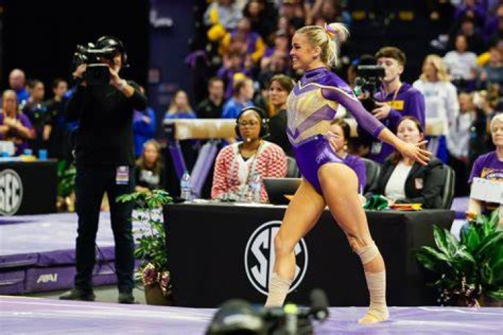 Olivia Dunne LSU v Florida Gymnastics Meet in Louisiana 02/17/2023