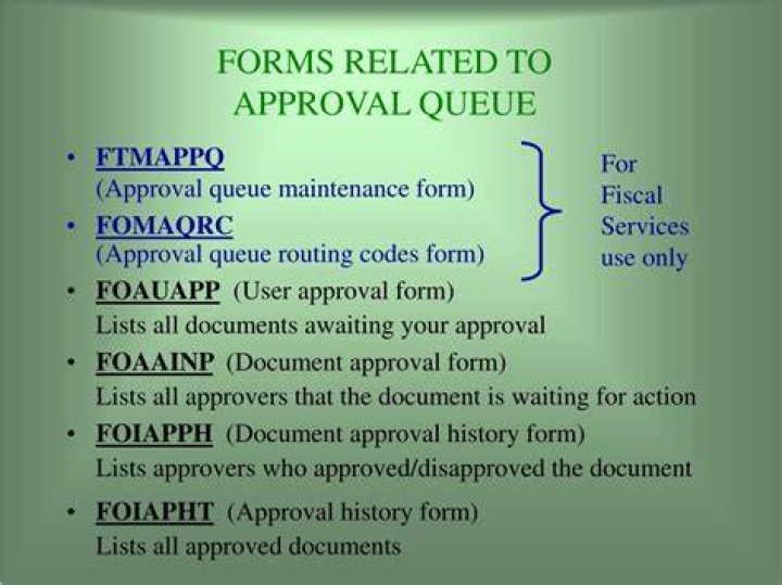 Perform Approval Queue ppt download