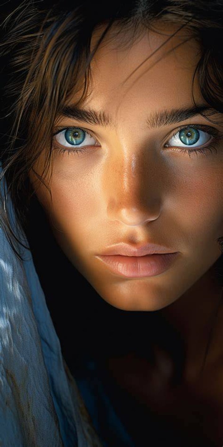Portrait of a girl with perfect facial features on Craiyon