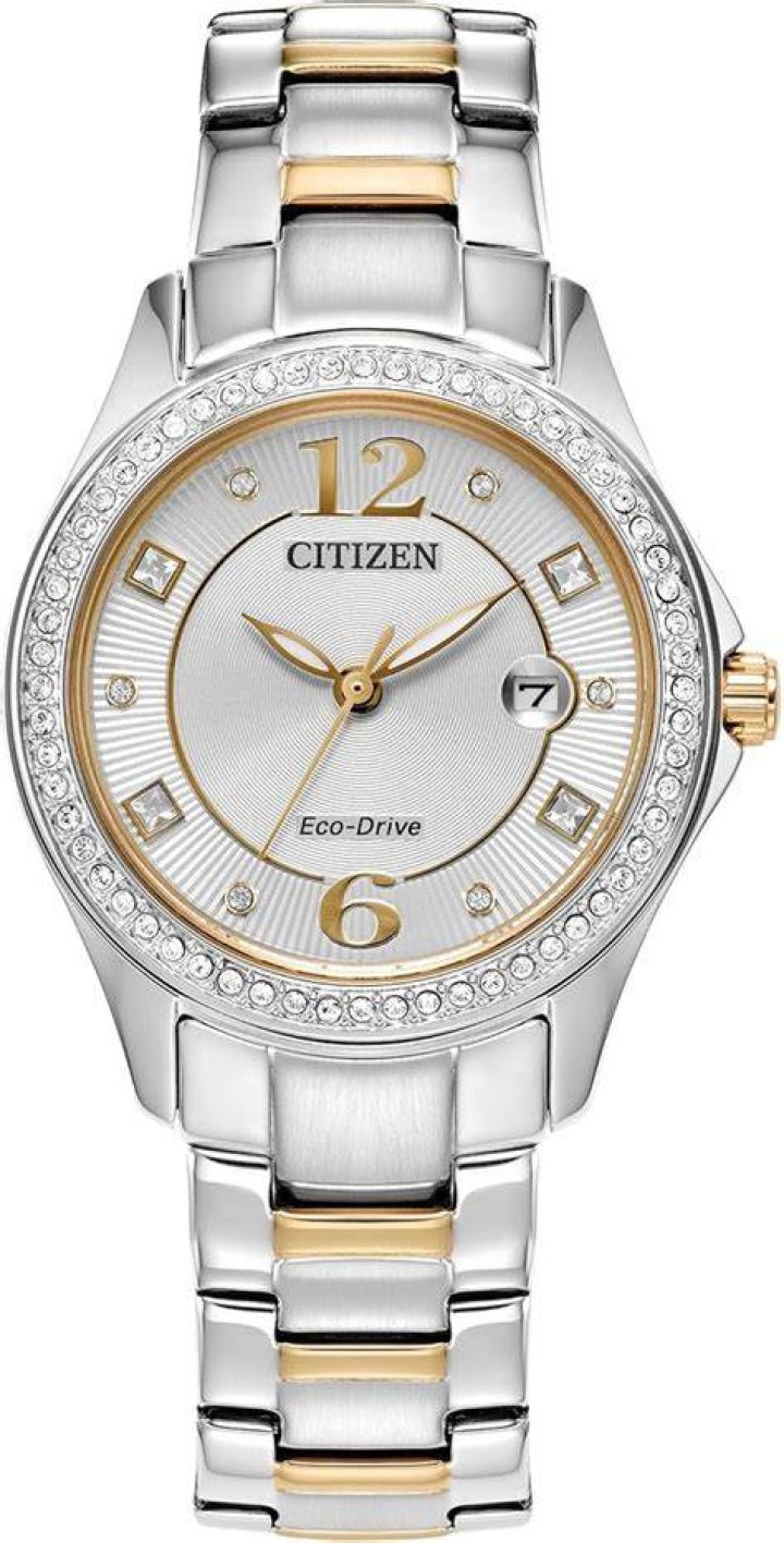 POV Ladies EcoDrive Stainless Steel Crystal Watch Citizen