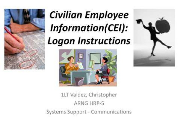 PPT Civilian Employee Information(CEI) Logon Instructions PowerPoint