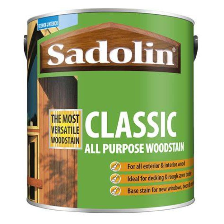 Sadolin Classic All Purpose Woodstain Ebony 2.5 Litre TotalDIY