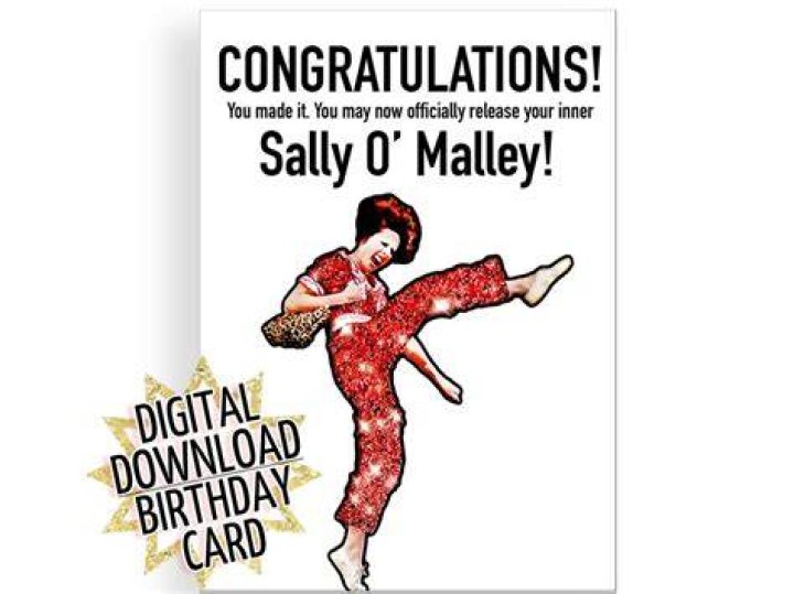 Sally O Malley Birthday Card Sally O 39 Malley I 39 M 50 Wishing and