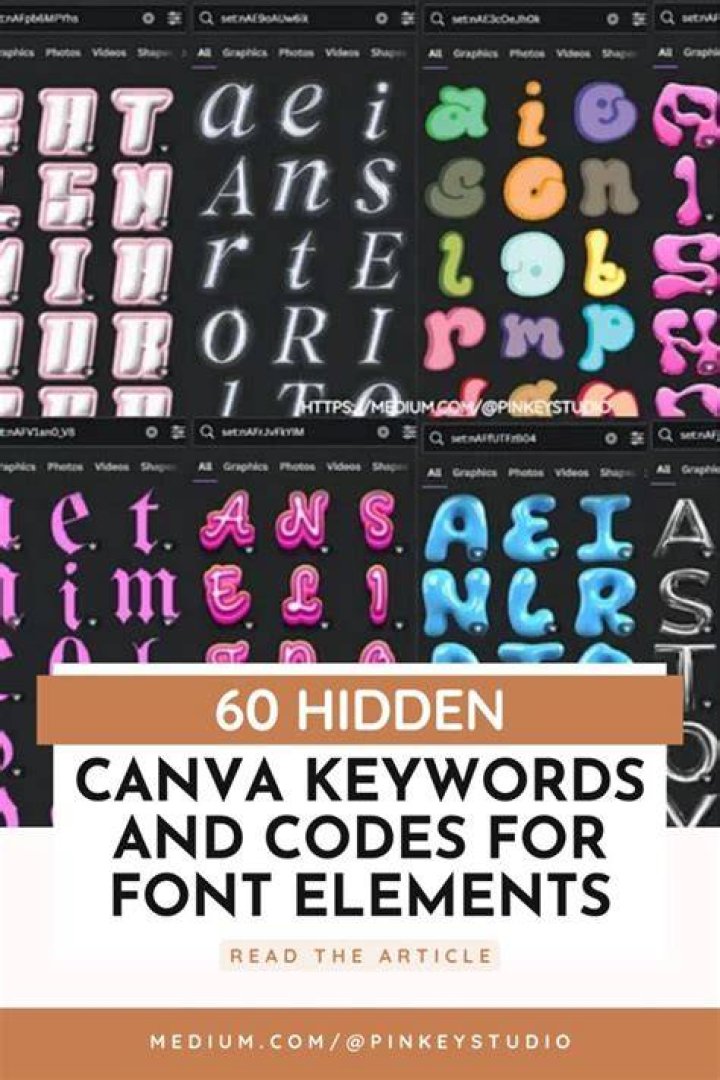 Secret Hidden Fonts on Canva (2024) Graphic Pie