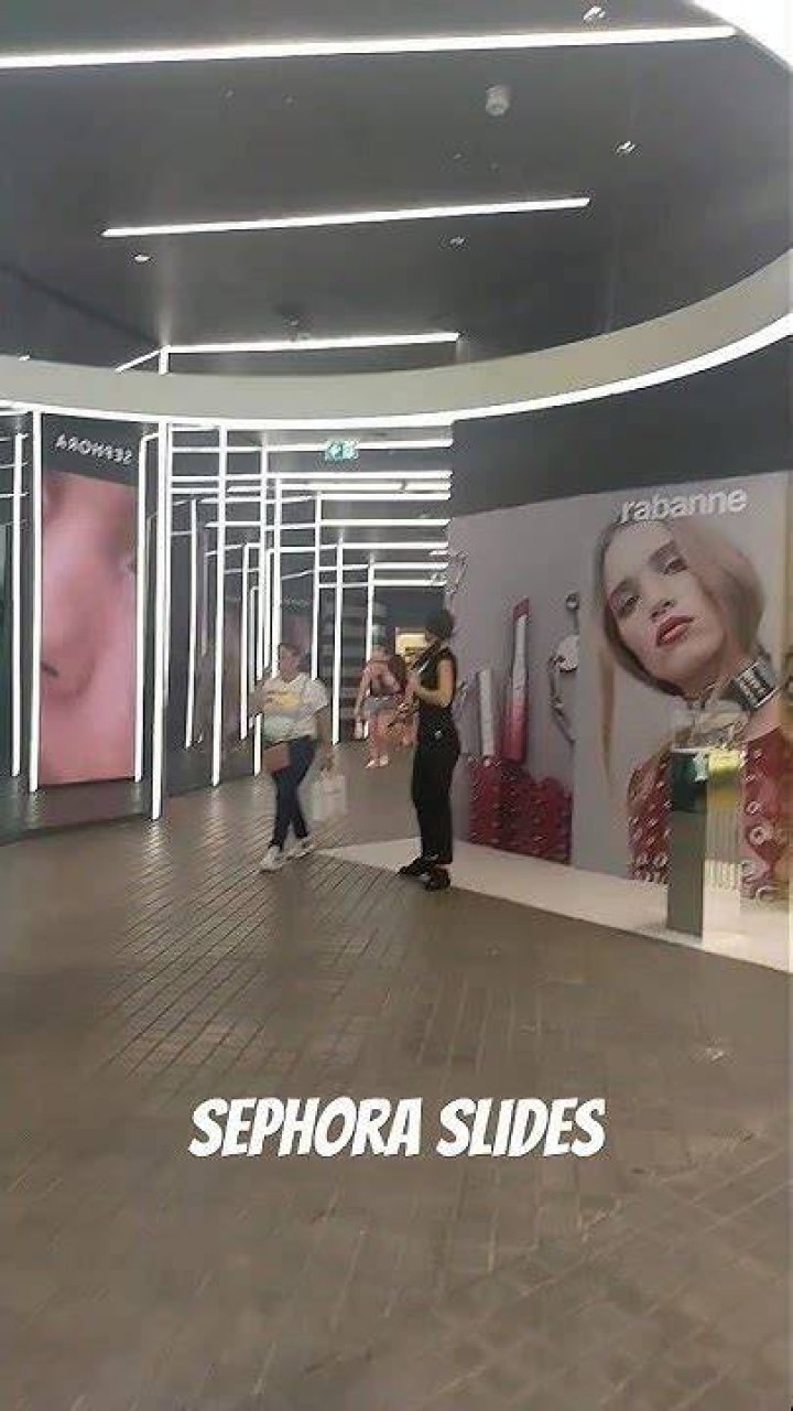Sephora Slides in Barcelona Spain slide barcelona fun spain 