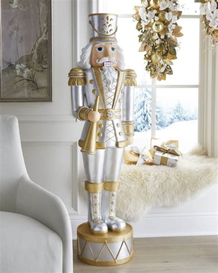 Silver and Gold Nutcracker Horchow
