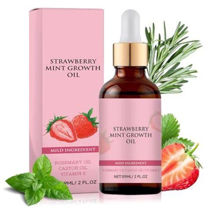 Strawberry Mint Growth Oil By 360juice (2 Fl. Oz. 59 mL.) The Lather Spot