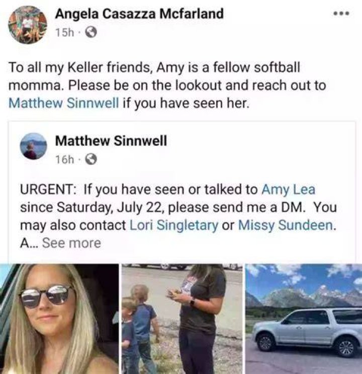 Texas Amy Lea Husband, Who Is Matthew Sinnwell? What Happened to Her