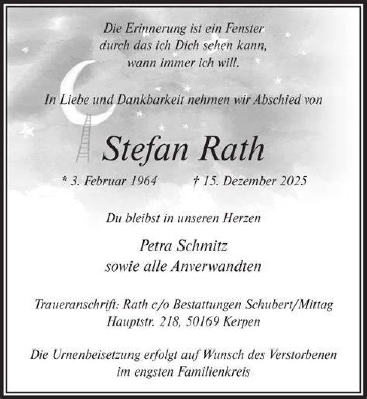 Traueranzeigen von Stefan Kowollik TrauerinNRW.de