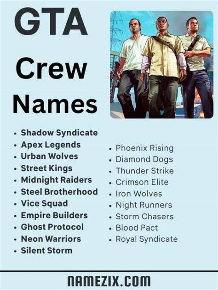 Tryhard Crew Names Gta 5 imgAba