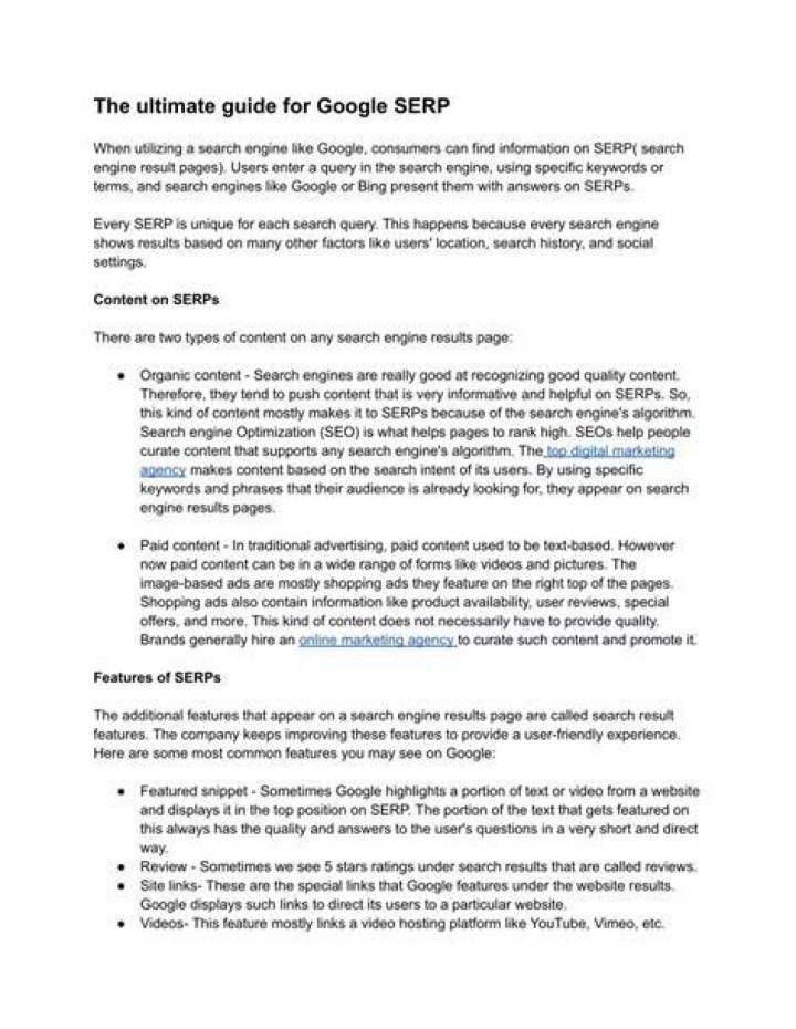 Ultimate Guide To Google SERP Optimization