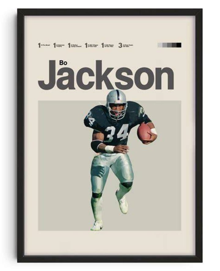 UNOFFICiAL ATHLETIC Bo Jackson Poster Design