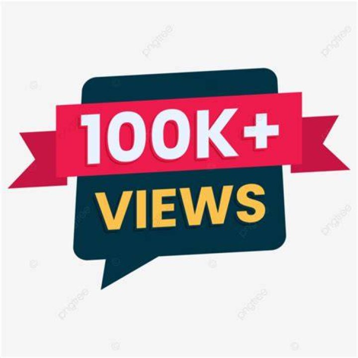 Youtube 100k Plus Views Label Set, 100k Views, 200k Views, 500k Views