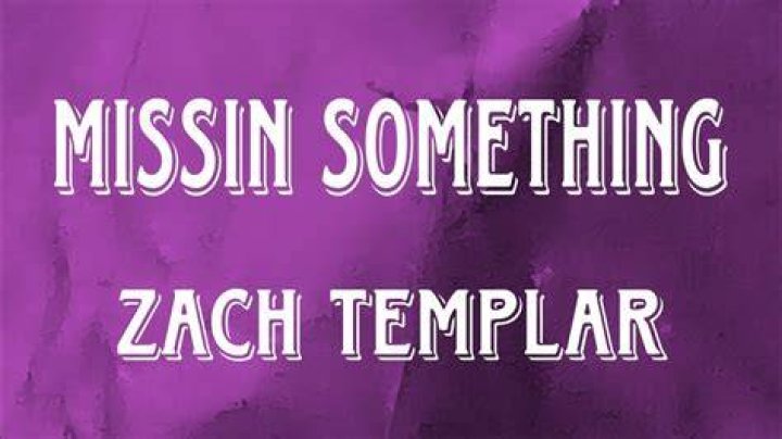Zach Templar Missin Something Lyrics Musixmatch